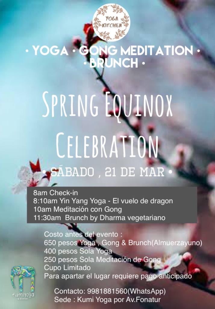 OmFestMx's tweet photo. Recibe el solsticio de primavera con la celebración de Yoga , Meditación de Gong y Brunch 🌸💐🌷
Info Kumi Yoga &amp; Boutique 🧘🏻‍♀️ https://t.co/fRLq9jFRtk