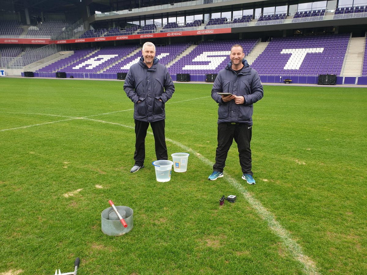 ProPitch_'s tweet photo. Training day in Austria, teaching the Groundstaff how to use the Propitch app. Which has been developed by groundsmen, it's not designed to test you, it's designed to compliment you and your decisions on the pitch. #puttingYOUincontrol @SportsLabsLtd 

If you are interested DM us https://t.co/0Sv921E8ki