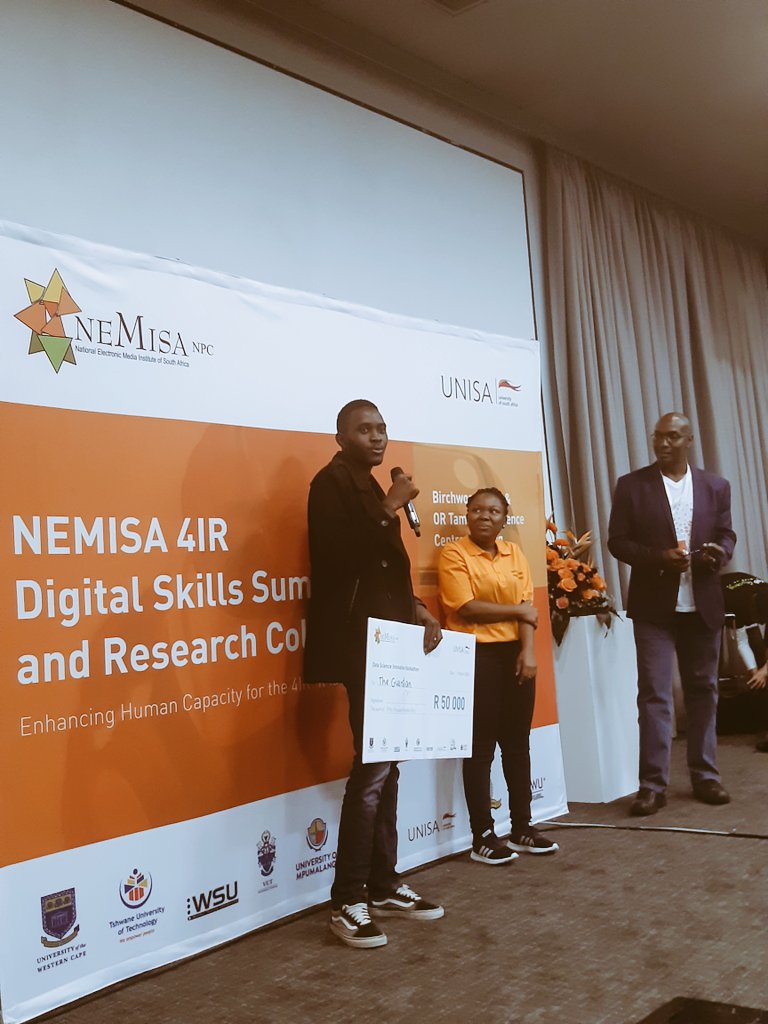 OnlyNomso's tweet image. The winner is The Guardian! 

#DataScienceHack 
@NEMISA_ 
@Unisa
@Geekulcha