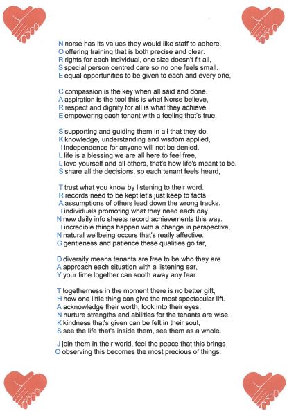 Norsecare A Little Respite From Covid19 Updates We Received This Amazing Feedback On How Staff Value Our Training Thank You To Paula For Her Beautiful Poem And Also To Jo