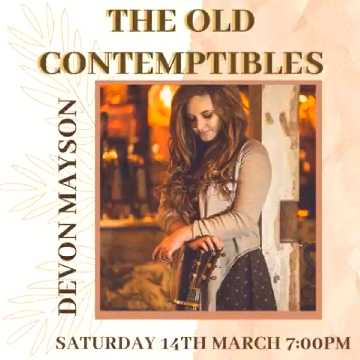 TheOldCs's tweet photo. Are you thinkjng about what to do this weekend? Come and visit us and Devon Mayson for some live music this Saturday from 7-9, to hear some country pop music. Check some of her work out https://t.co/MQGbcqydQb #countrypop #DevonMaysonLive https://t.co/KmjZcHXO0V