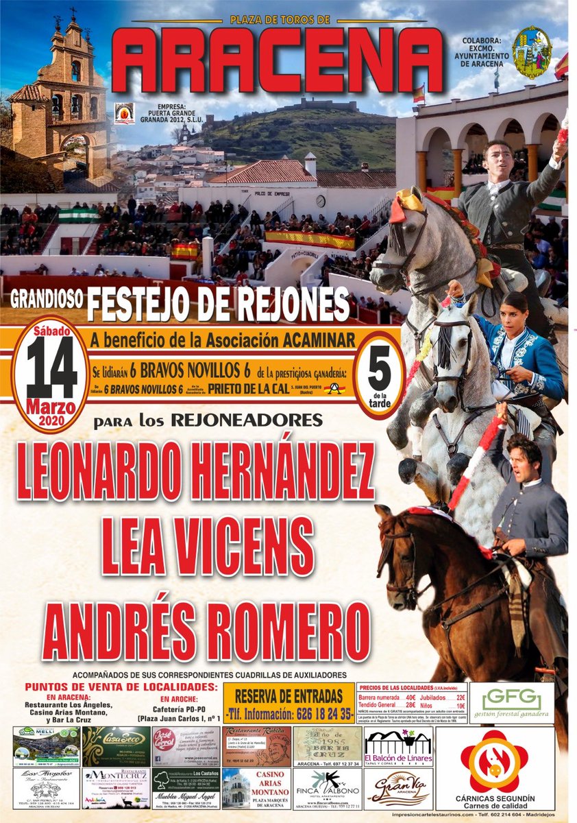 La situación de emergencia social que vivimos estos días por el #COVIDー19 motiva la suspensión de la corrida de rejones prevista para mañana en #Aracena y que suponía el comienzo de #temporada2020 de <a href="/Romero1Andres/">Andres Romero Ortega</a> 

Cuidaos tod@s mucho, por favor! 🙏🏽 Nos encontramos pronto!!