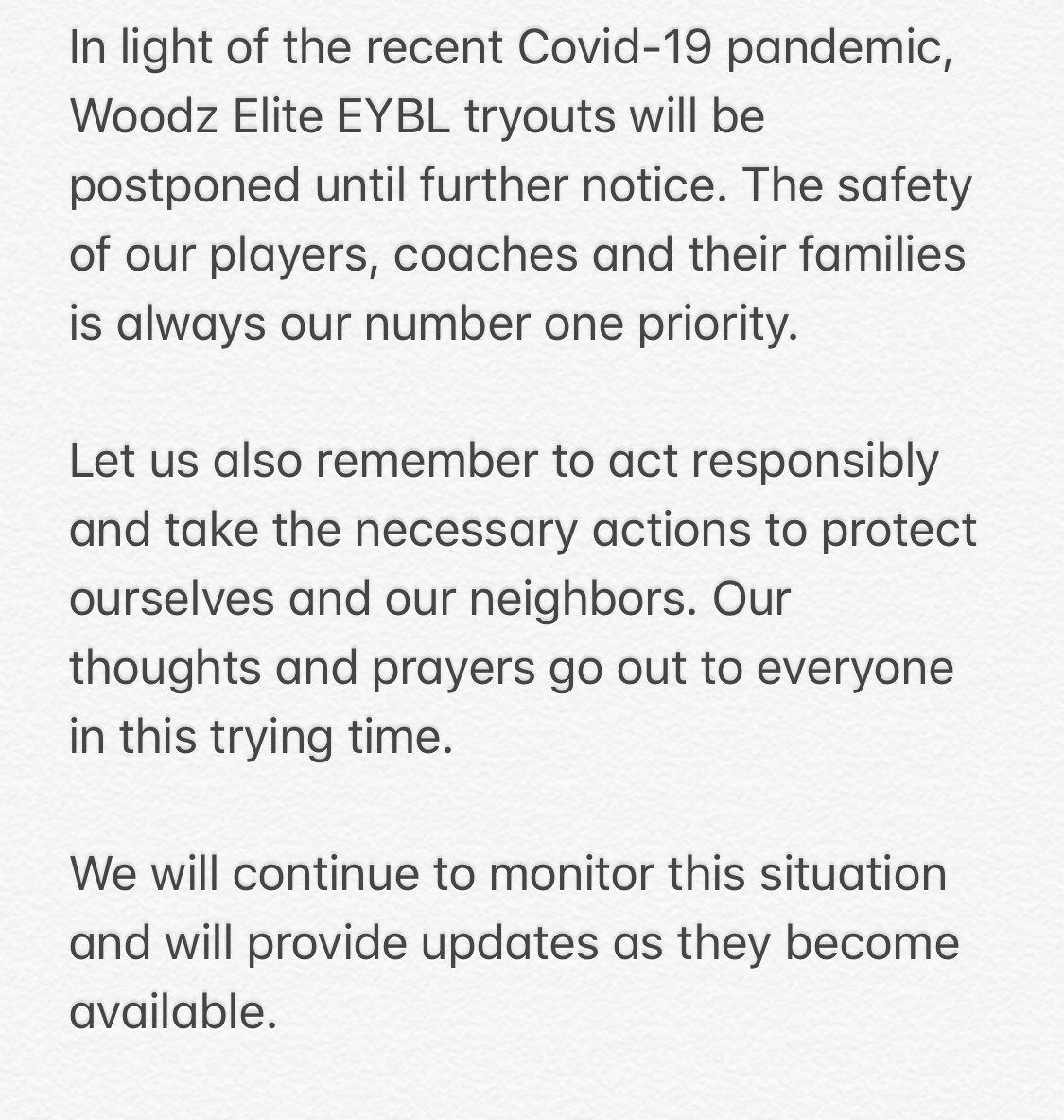 Stay safe! #WoodzElite