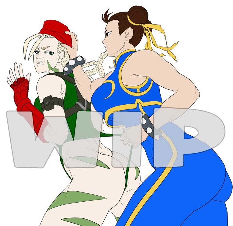 WIP Chun Li vs Cammy Join me on Patreon for full processpic.twitter.com/vqM...