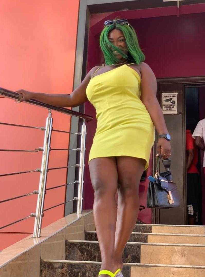 AlleysHair's tweet photo. The feeling is Alleys. Abena Moet of Okay Fm wears Alleys. Contact us for all your wig cap types.

#Elegance
#Beauty
#Positivity https://t.co/iOznR753Eq