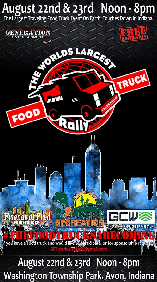 All vendors wanting to participate email gftworldslargest@gmail.com for a event information packet.