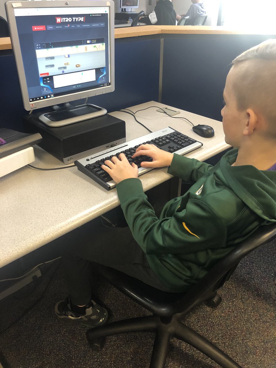 Inspiredmoving's tweet photo. @marchmadness and brackets aren’t totally gone! Students in Keyboarding @MillenniumMS competing to be the worlds greatest typers! @NitroType #homerow https://t.co/jtEwnmb7XQ