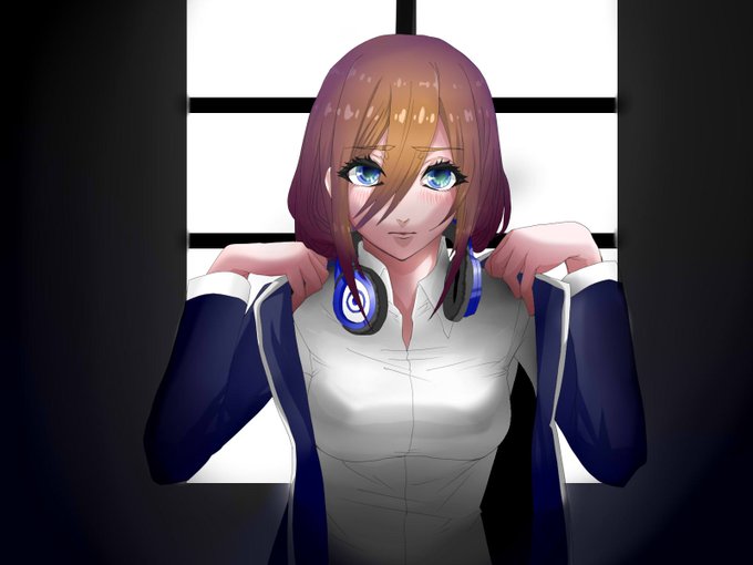 大吉丸月見さんがTwitterに投稿した中野三玖(五等分の花嫁)のイラスト。