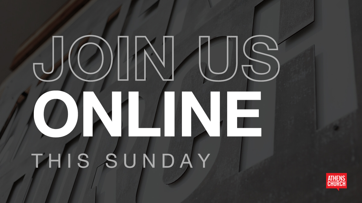 athenschurch's tweet image. In consideration of the public health concerns related to COVID-19, Athens Church will not be hosting services this Sunday, March 15.

Our service will be offered online this Sunday at 11:00am and will include music, a message, prayer, and important announcements. See you then!