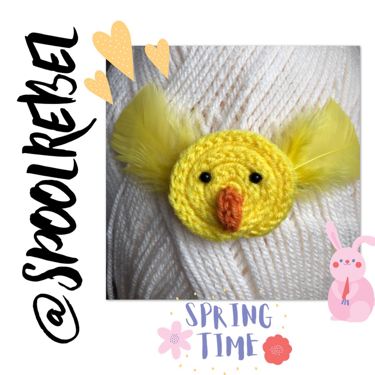 SpoolRebel's tweet photo. Excited to share this item from my #etsy shop: Handmade Chick Hair Clip ~ Spool knit ~ Knitted ~ Easter https://t.co/wT1HZoABYS

#easter #chick #easterbonnet #FridayFeeling #hair #hairclip #hairaccessory #childs #fun #knitted #spoolknit #knitting #craft #creativitymatters https://t.co/UsNOR9Pmko