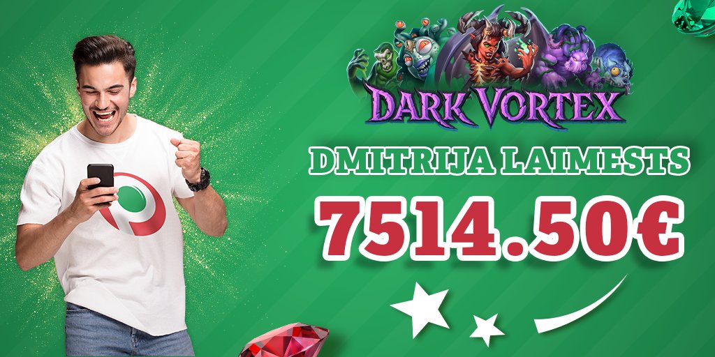 pafbet's tweet image. ❗️❗️❗️Vakardiena īpaši veiksmīga izrādijās Pafbet klientam Dmitrijam, kurš spēlē Dark Vortex laimēja 7514,50 Eur. Apsveicam Dmitriju un atgādinām, ka Pafbet piedāvājumu esam papildinājuši ar vairākām jaunām kazino spēlēm.
Apskati piedāvājumu šeit 👉pafbet.lv/slots
