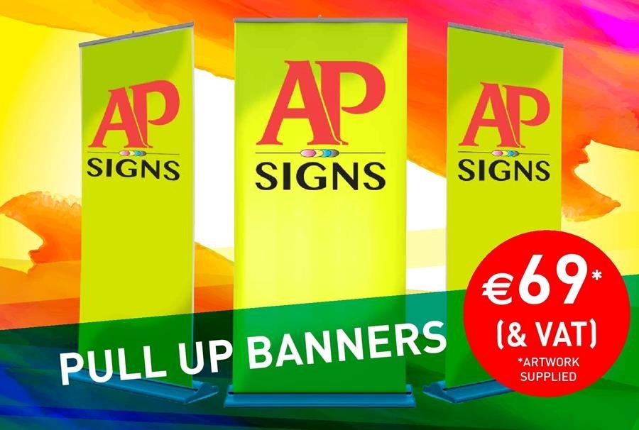 signsap1's tweet photo. Check our special offer on Pull Up Banners €69 + VAT (artwork supplied) for one week only!

#apsigns #LouthChat https://t.co/T8lrPr2Eyy