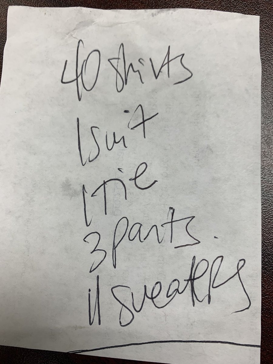 _charlesbarrett's tweet image. This morning’s run to the dry cleaners. #simplearithmetic #happywife #happylife @lisa_cylar