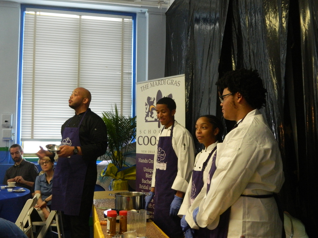 MGSCNOLA's tweet photo. We had such a good time hosting our cooking demonstration at the International High School's career day last week! Thanks for having us😃 https://t.co/TppRaisfOU