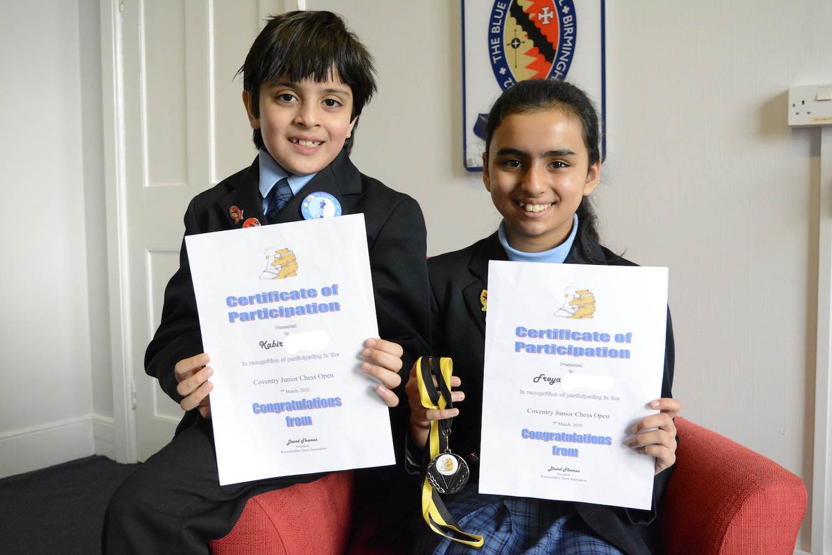 Congratulations to cousins Freya and Kabir who participated in the Coventry Junior Open. Freya won 4 out of her 5 games to come away with a silver medal, qualifying for the EPSCA U11 Girls' County Championship Final in March. Kabir also showed gt potential. Well done!