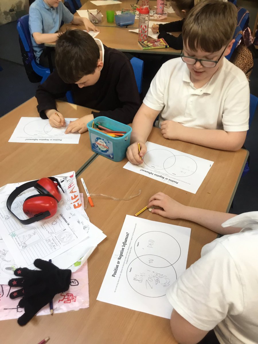 LochsidePS's tweet photo. In #P6D we are discussing both positive and negative peer pressure. We made a mind map of our influences and then used a Venn diagram to categorise which were positive and which were negative influences. #HWB https://t.co/NJtjLsu0Fx