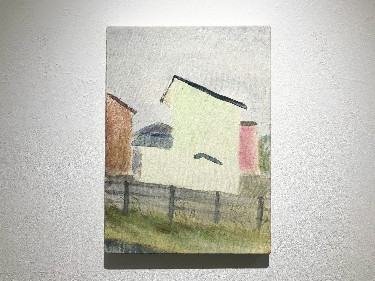 はむぞう 佐藤絵梨さんの個展 手放す距離 を小伝馬町のjinen Galleryで見た 東京造形大学絵画専攻出身の画家 3 15まで