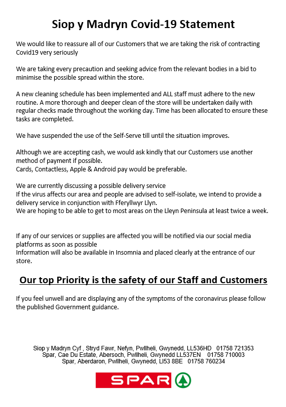 Spar Nefyn (@nefynspar_) on Twitter photo 