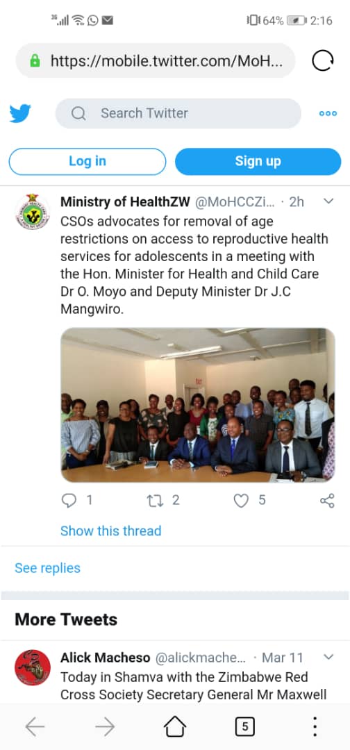 A huge milestone. We finally gotten the minister to discuss the  legal barriers to Accessing SRHR for Adolescents. #SheDecide