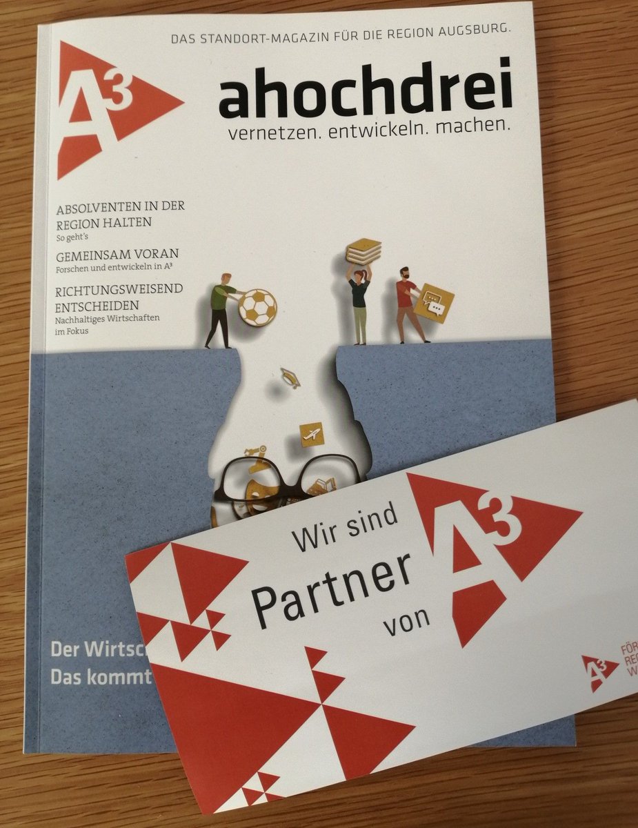 SolvepackABG's tweet image. Das ist uns ins Haus geflattert. Das aktuelle Magazin und ein neuer Aufkleber für Fördermitglieder der Regio Wirtschaft Augsburg GmbH. Hier gibt es viele Möglichkeiten zur Vernetzung, bald wieder auf dem Technologiekongress 2020! #ttk20  #Augsburg #Region_A3 @ahoch3_augsburg