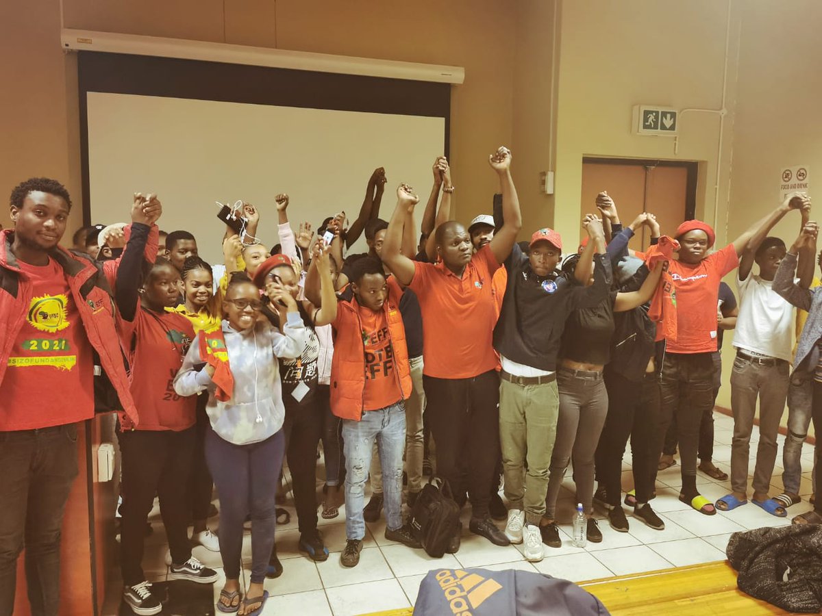 EFFYouthCommand's tweet photo. ECONOMIC FREEDOM FIGHTERS STUDENT'S COMMAND UNIVERSITY OF JOHANNESBURG, DOORNFONTEIN CAMPUS, continues with the mandate of consolidating the ground towards socialist power as they hosted a very successful BSA.
#LearnPersuadeAndConscientize https://t.co/nY1rhdr5lv