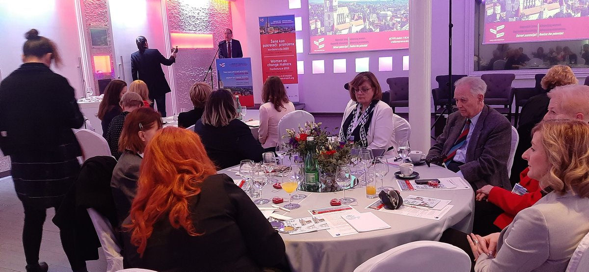 IvanaPerkovac's tweet photo. Danas u Matisu u tijeku konferencija "Napredak žena. Napredak ekonomije. Ostvari potencijal!" u organizaciji @CWNLeaders @CarolineSpivak #CWN2020 https://t.co/G8LxLfOAwN