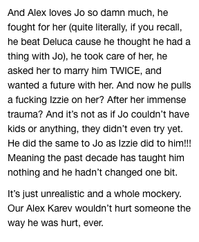 rxsehathomir's tweet photo. THIS. i have nothing more to add. alex ending up with izzie is the worst thing ever and it makes zero sense. #GreysAnatomy https://t.co/221hSfQHAk