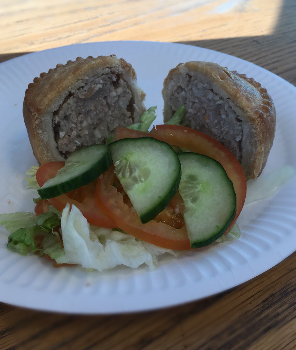 mansfield_i's tweet photo. This week we are celebrating ‘British Pie Week’.
We are starting the day with a classic Melton Mowbray Pork pie.
What’s your favourite? #savouryorsweet #BritishPieWeek2020 https://t.co/X9yxAW4TUO
