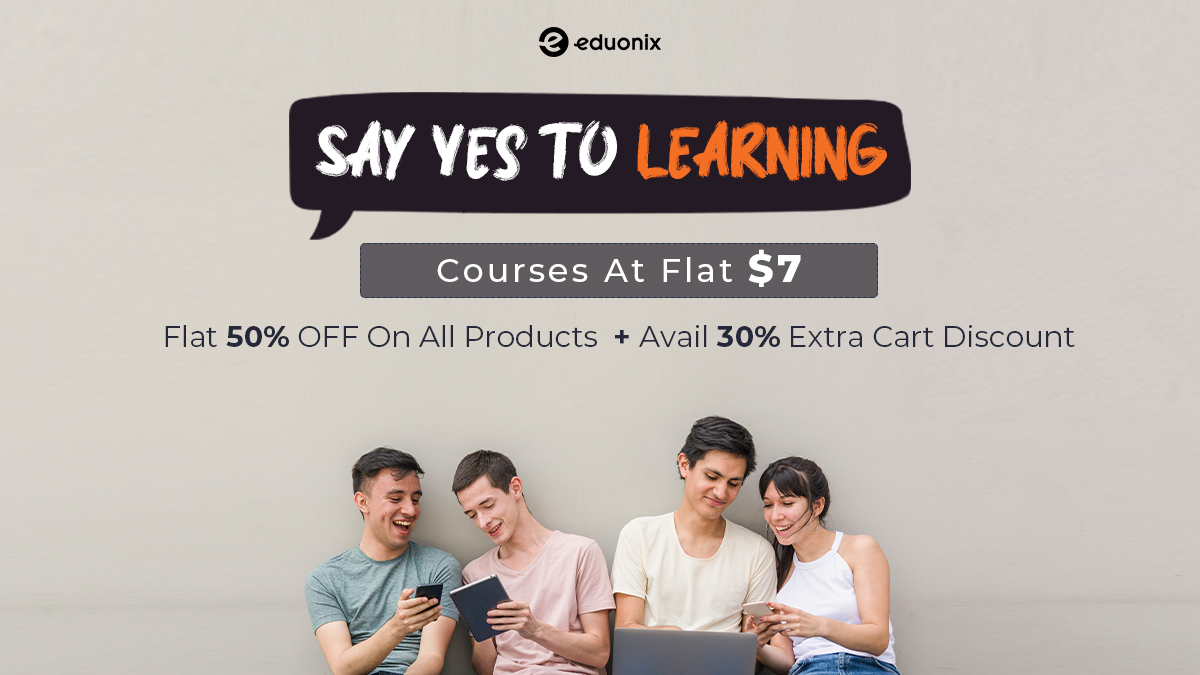 Tutor_Eduonix's tweet photo. #SayYesToLearning Our Courses are starting at $7! Get Flat 50% off on all Courses, E-degrees, Mighty Bundles, Deals & Paths & Get Up to 30% Extra Cart Discount! Hurry Up!
https://t.co/iK2esViLbw
#eduonix #elearning #professionaldeals #FridayThoughts #FridayMotivation #edegrees https://t.co/uH4hm5jKV9