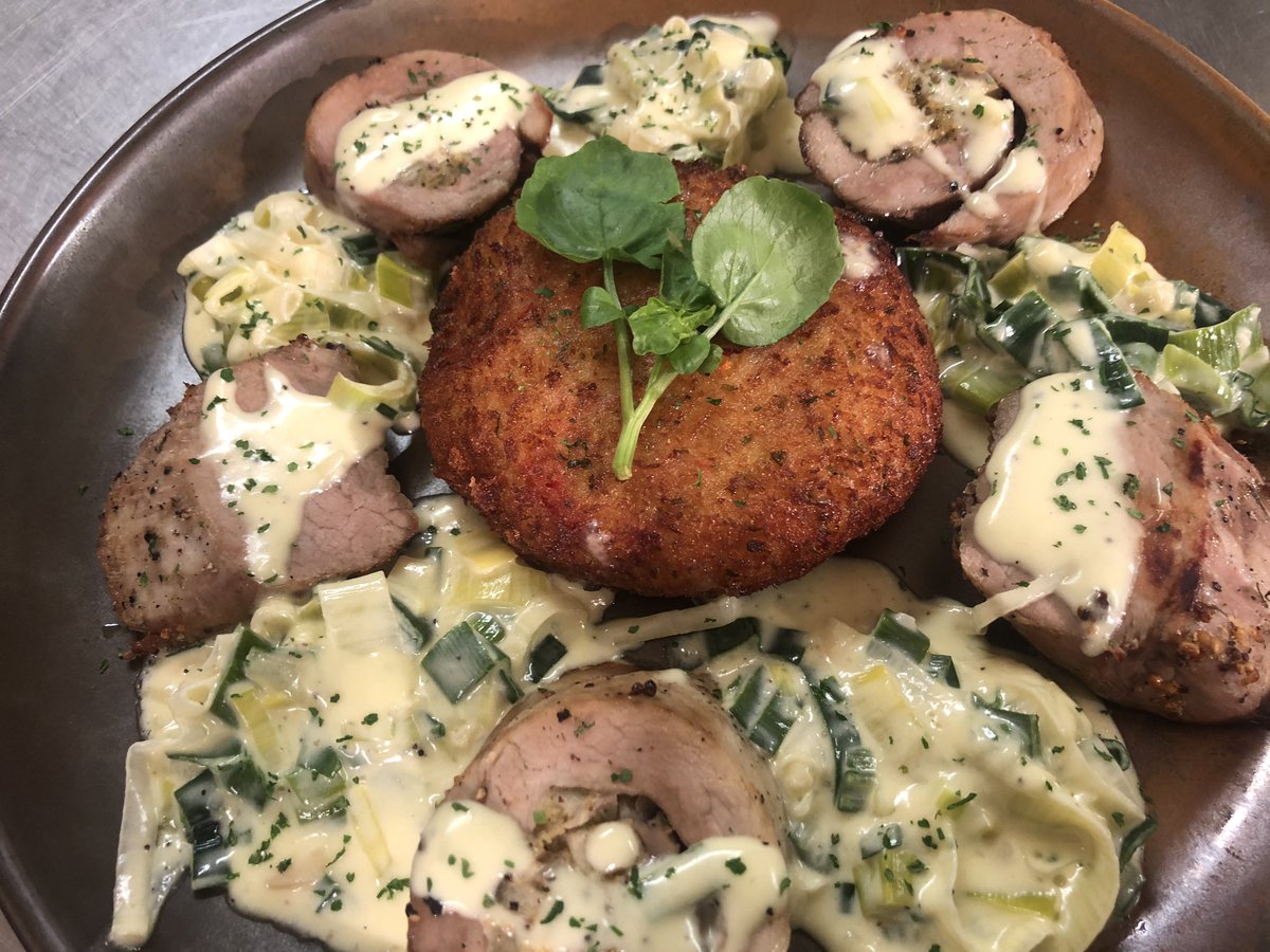 WhiteHartH's tweet image. new special on today’s menu, stuffed pork tenderloin x