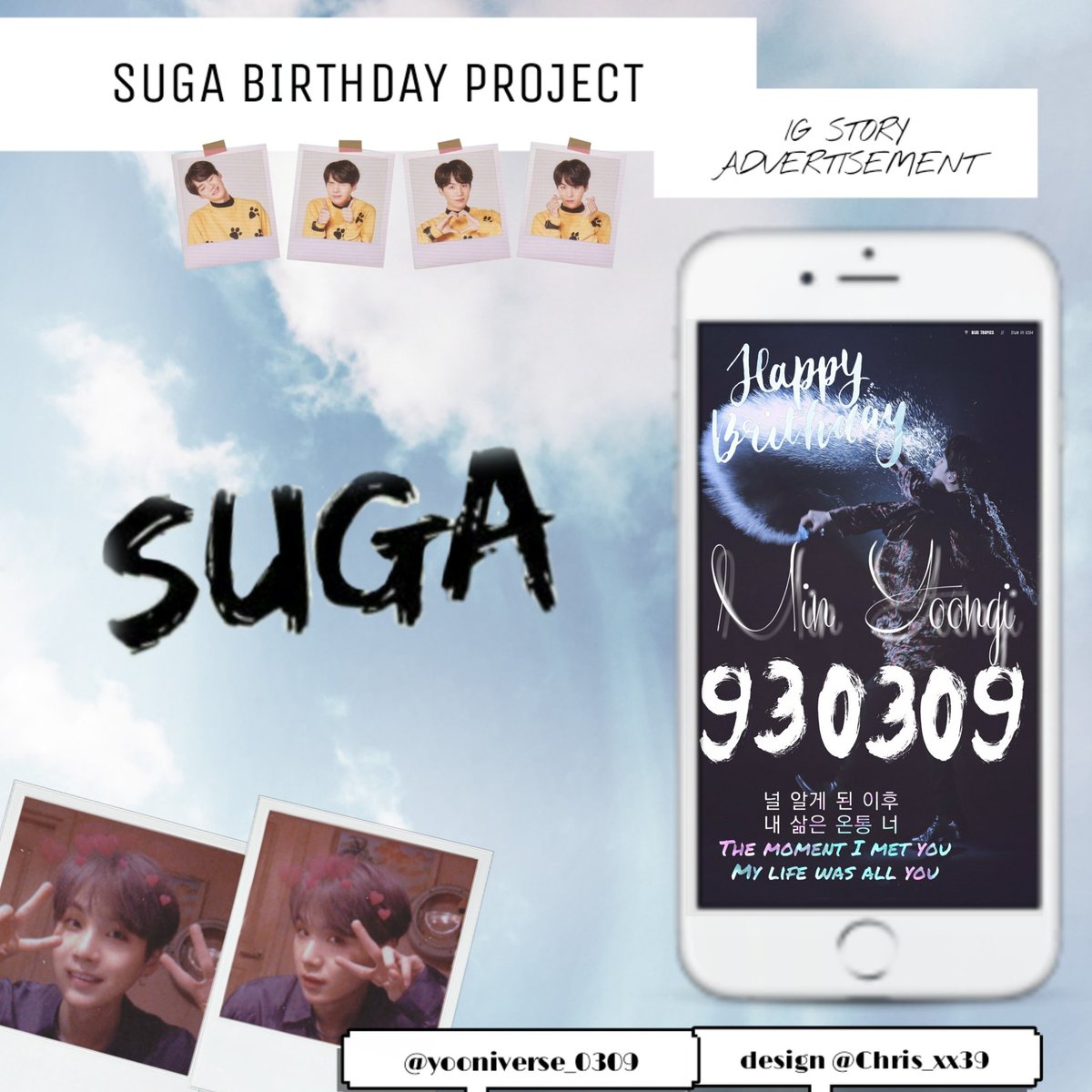 Thetreasureboy1's tweet photo. BTS SUGA 

IG STORY ADVERTISEMENT 
TIME : 8 MARCH - 10 MARCH 2020

试炼的终点是花开万里
The end of the trial was a thousand miles

THIS IS A VIDEO 💜

#VIDEO BY @WanFong5
#DESIGN BY @Sweetblacksuga2
#ourYooniverseSUGA https://t.co/u2NdiMP3Mr