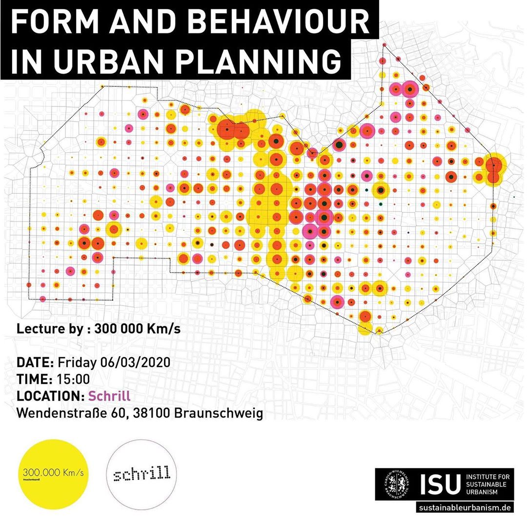 300000kms's tweet photo. TODAY in Braunschweig!! After an intense week of workshop join us in Schrill this Friday the 6th of March at 15:00 for the lecture with the title "Form and behavior in urban planning" #urbanform #isulovescities #urbanplanning #300000km #urbannarratives #schrill https://t.co/7aD4OF8icA