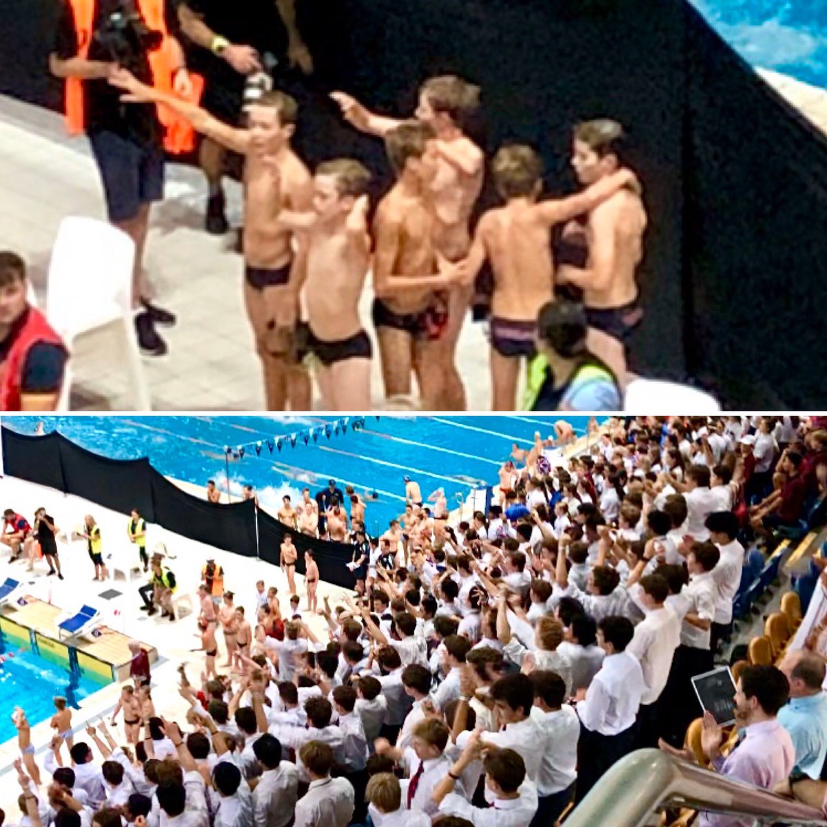 4dMichael's tweet photo. GPS Champions GT U13 WIN 6x50m Freestyle Relay New College Record! https://t.co/PTmOM2PB74