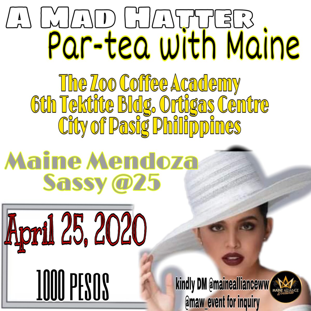 post birthday celebration for our <a href="/mainedcm/">Maine Mendoza</a> 
join na!!
Kindly DM <a href="/maw_event/">MAINE ALLIANCE event</a> <a href="/maineallianceww/">MAINE ALLIANCE 🌍</a> for inquiry
Thank u !
#MaineMedoza