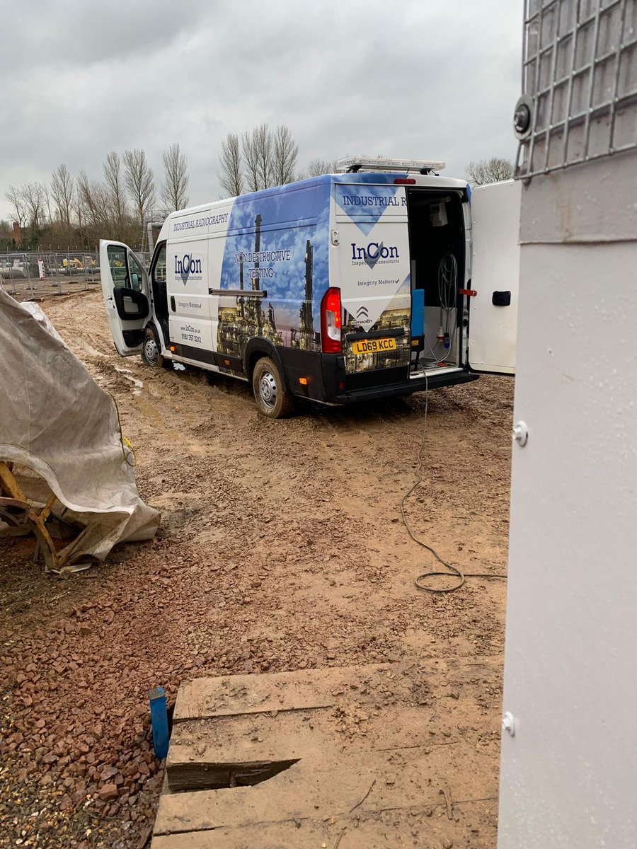 InConUK's tweet photo. InCon starts a major gas pipeline project in the South of England providing 100% X-Ray radiography on-site using one of our self-sufficient industrial radiography mobile units. https://t.co/JxDnbI4WRB
