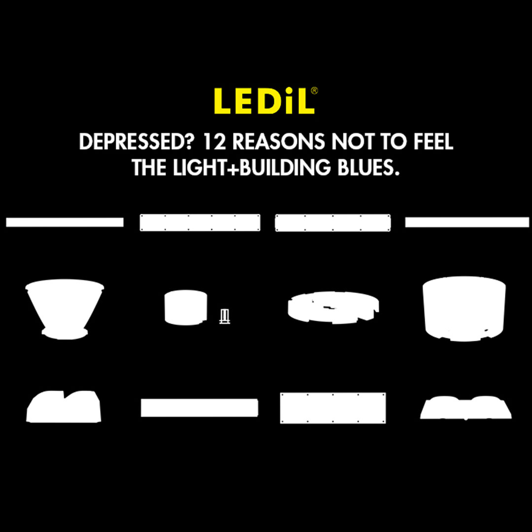 LEDiLgroup's tweet photo. Depressed? Next week we will kick off our 12 reasons not to feel the Light+Building 2020 blues. Sign up to our newsletter and be among the first ones to find out what the buzz is all about: https://t.co/ypAWQkR0mk
#LEDiL #LED_optics #ledoptics #LB20 #LED_lighting #ledlighting https://t.co/1dVHMzon0a