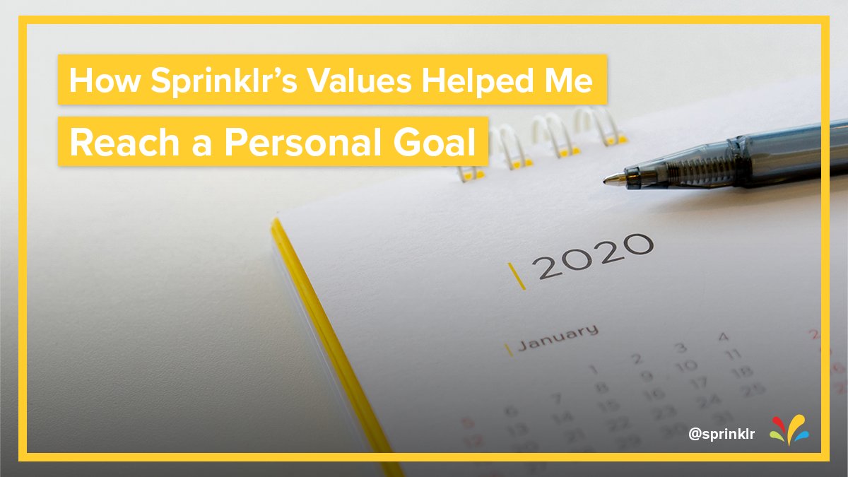 SprinkleMonster's tweet photo. How Sprinklr’s Values Helped Me Reach a Personal Goal - blog post by @Sprinklr employee @DrSmirk https://t.co/uWcXWWtD5l https://t.co/CxI4dguf1Q