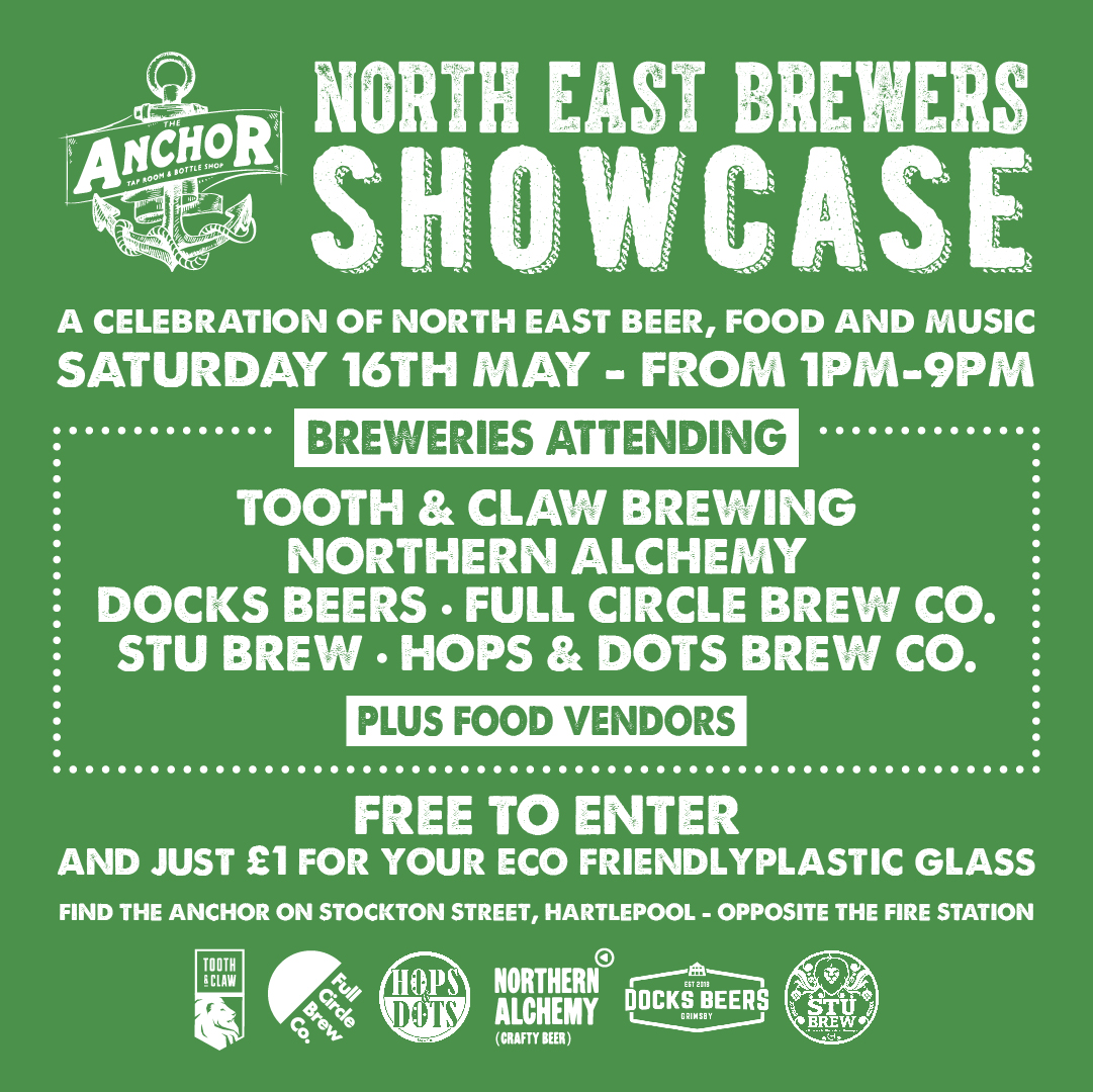 Save the date! 👉🗓

Check out the fantastic line up of brewers that will be joining us at the North East Brewers Showcase on Saturday 18th May 🍻⚓️

Click for event 📲 facebook.com/events/5598064…