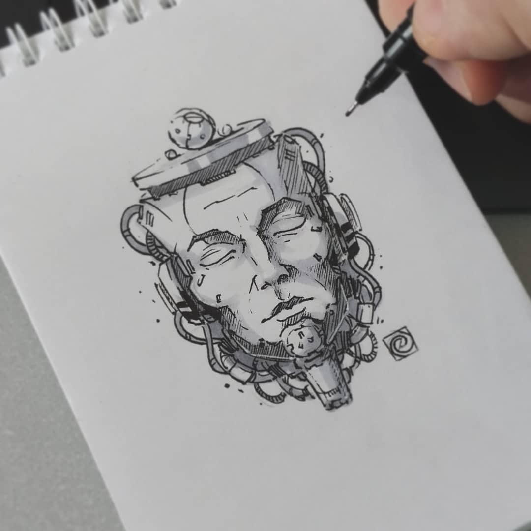 #libra #drawing #illustration #cyberpunk #scifi #digitalera #copic #artist #art #horoscope #sketch #sketchbook #dieraru #conceptart #draw