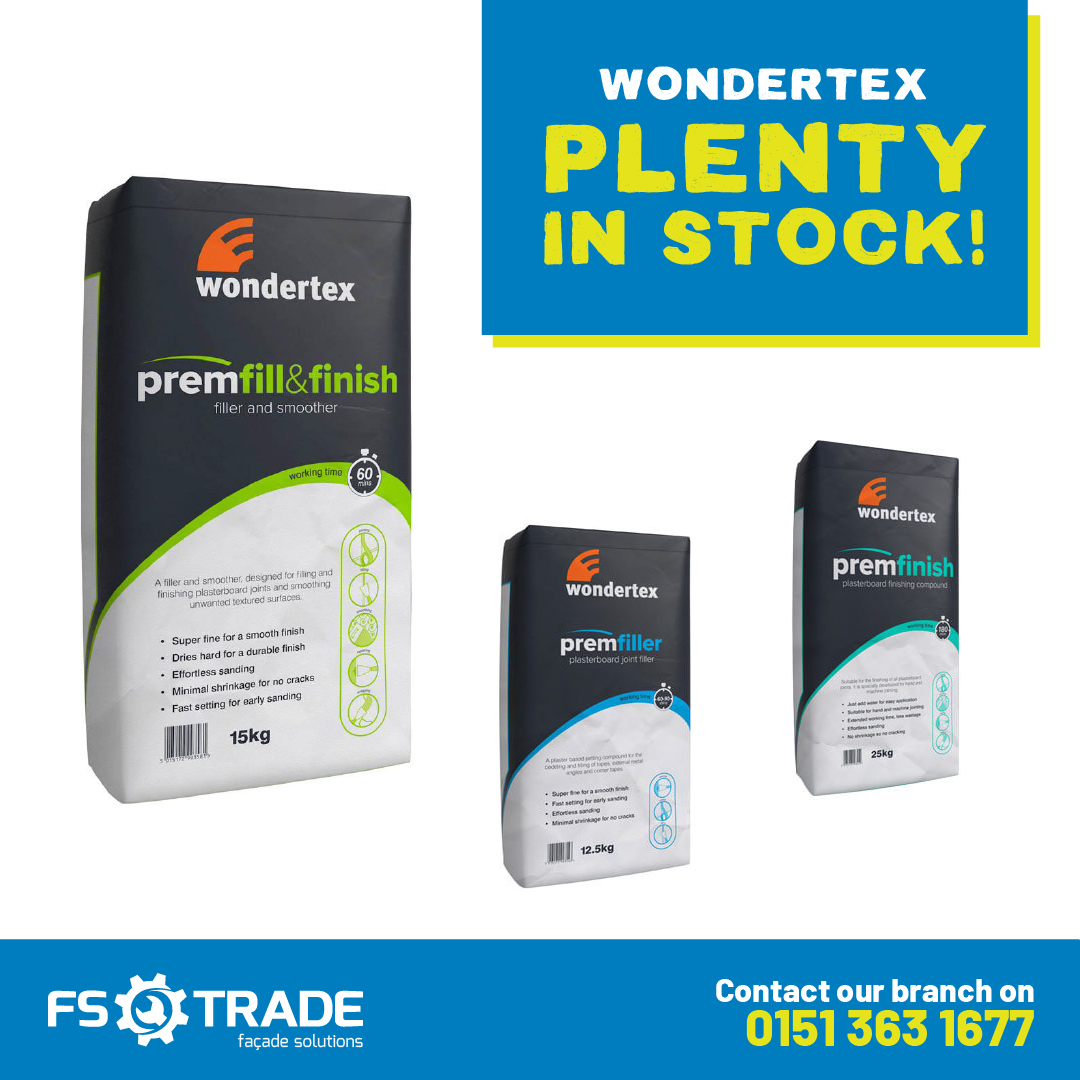 FSTradeUK's tweet photo. We have Fillers. Plenty in stock.
Visit here: https://t.co/dBOWaqauLC or call 0151 363 1677 to find out how to get yours!
#filler #wondertex #tradesmen #tradeswomen #plasterboard #plasterers #buildingsupplies #tradesupplies https://t.co/jBdKzGV9UE
