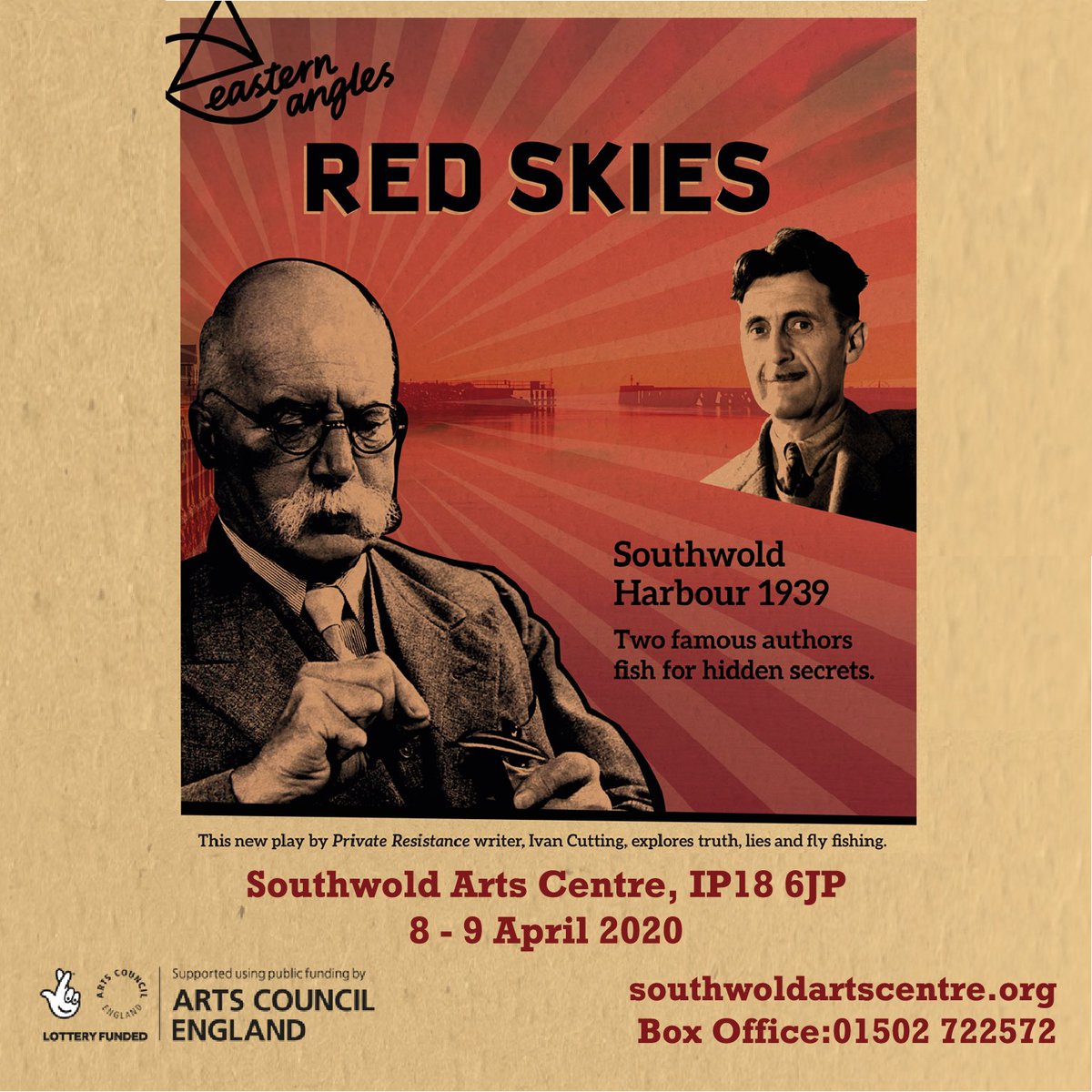 TideCollection's tweet photo. Touring locally from the 8th of April, Red Skies from Eastern Angles Theatre Company features two of Suffolk’s most famous residents, George Orwell and Arthur Ransome! 
For tickets, tour dates and further information visit https://t.co/KGqx7cIW1U 

#magazines #tidecollection https://t.co/aag8lc3hFj