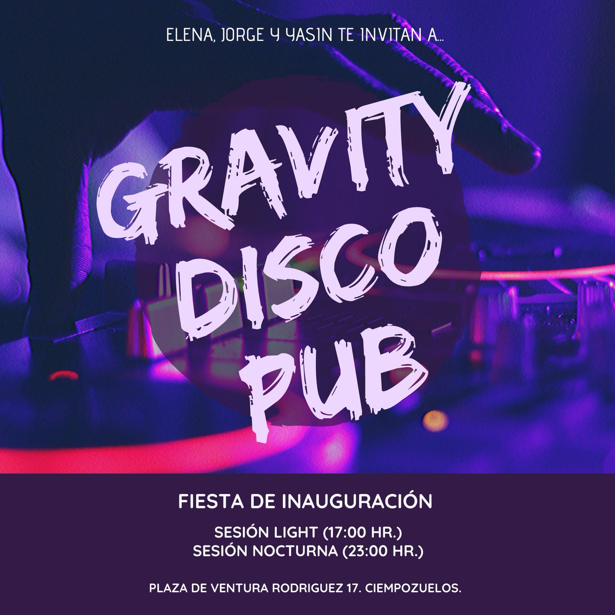 GravityDiscoPub's tweet photo. ¡Ahhhhh! Ha llegado el día. ¡HOY FIESTA DE INAUGURACIÓN! ¡Que no te lo cuenten otros! Ven a pasarlo en GRANDE a GRAVITY DISCO PUB. 🕺🏻💃🏻 #Madrid #Fiesta #Ciempozuelos https://t.co/cYLDpvIBpX
