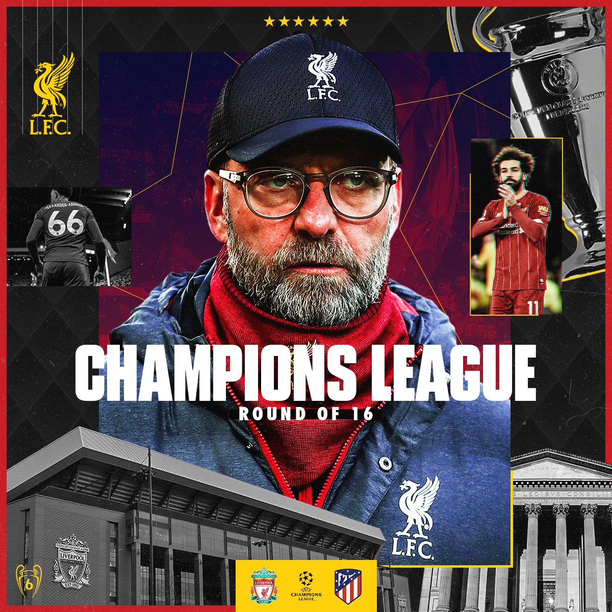 LFC's tweet photo. 🔴🔴 MATCHDAY 🔴🔴

Time for another BIG Anfield European night 👊🔴 https://t.co/tOIJDzPQJm