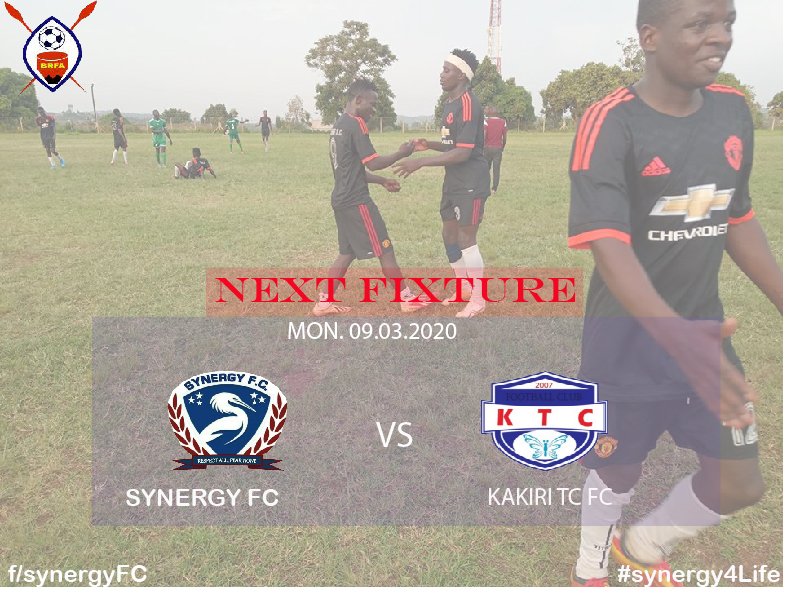 synergy_fc__'s tweet photo. NEXT MATCH ALERT 🚨
We shall be back in Action on Monday
🆚Kakiri TC FC
‼️Team News
Kayondo Henry is back after serving his two match suspension 👍
Nakibinge Ben John still ruled out with a knee injury🚑
@BugandaRFA
#SynergyFC | #TeamNews https://t.co/RhC90QWvoG