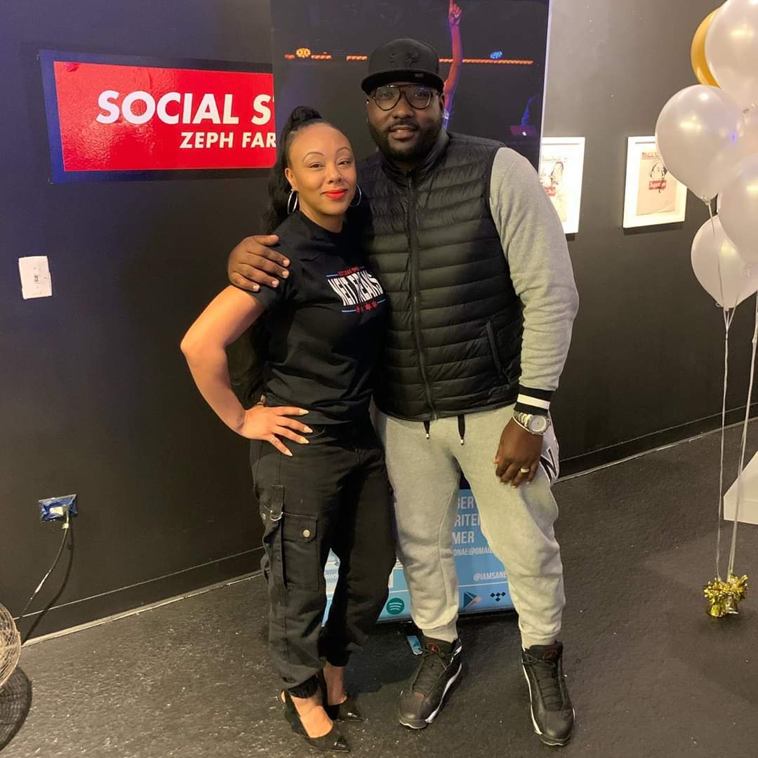 JHollins's tweet photo. Slid on my lil sis/manager @brandydeniseb last night to support her at her artist's Saneit aobum release party! The album is dope too! #deluxmgmt #BBeorNothing #chicagoovereverything https://t.co/yKmedBhfG2
