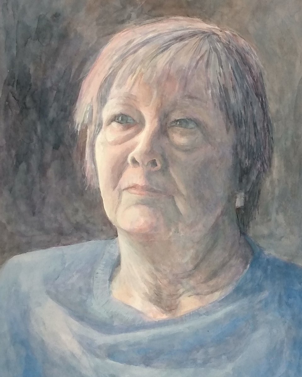 whenis_now's tweet photo. "C.T." A passionate believer in the value of art in education, and the role of our creative industries. #portrait #painting #conversations #recorded #10yearwait #Watercolour #watercolourpainting #timepassing #politics https://t.co/ZSIeOAjYGI https://t.co/uWJXgu51Aj