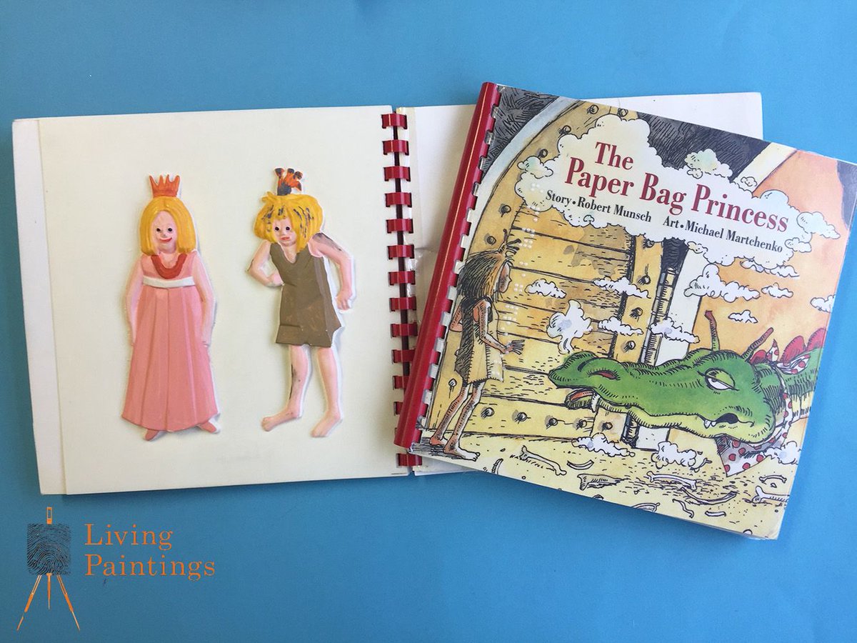 LivingPaintings's tweet photo. Here's another snap of our tactile, audio & braille version of Robert Munsch's 'The Paper Bag Princess', one of our most-loved adapted titles & 40 years old today! Borrow it from our free postal library https://t.co/G2f5rzg9OH @AnnickPress #PBP40 #StandUpToDragons #Accessibility https://t.co/eMC5c4o45P