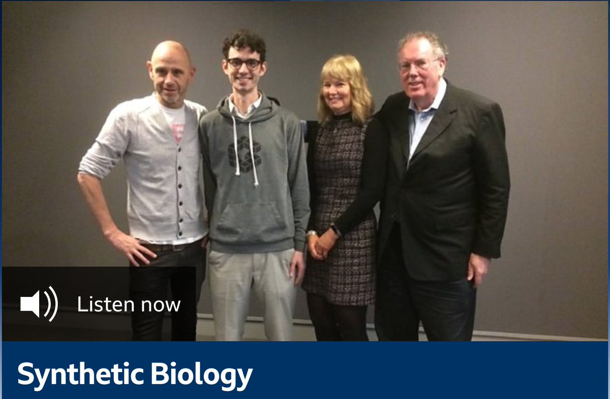 SynbiCITE (@synbicite) on Twitter photo The ‘Godfather of Synthetic Biology’ <a href="/rikitney/">Richard Kitney</a> joined <a href="/EvanHD/">Evan Davis</a>, <a href="/jejfield/">James Field</a> (<a href="/labgeni_us/">LabGenius Therapeutics</a>), and Yvonne Armitage (@KTNUK) to discuss all things #synbio. Catch up here bbc.in/2GZBH19 or join us at #SynbiTECH2020 to add your voice to the discussion bit.ly/2Uu2R8g The ‘Godfather of Synthetic Biology’ <a href="/rikitney/">Richard Kitney</a> joined <a href="/EvanHD/">Evan Davis</a>, <a href="/jejfield/">James Field</a> (<a href="/labgeni_us/">LabGenius Therapeutics</a>), and Yvonne Armitage (@KTNUK) to discuss all things #synbio. Catch up here bbc.in/2GZBH19 or join us at #SynbiTECH2020 to add your voice to the discussion bit.ly/2Uu2R8g