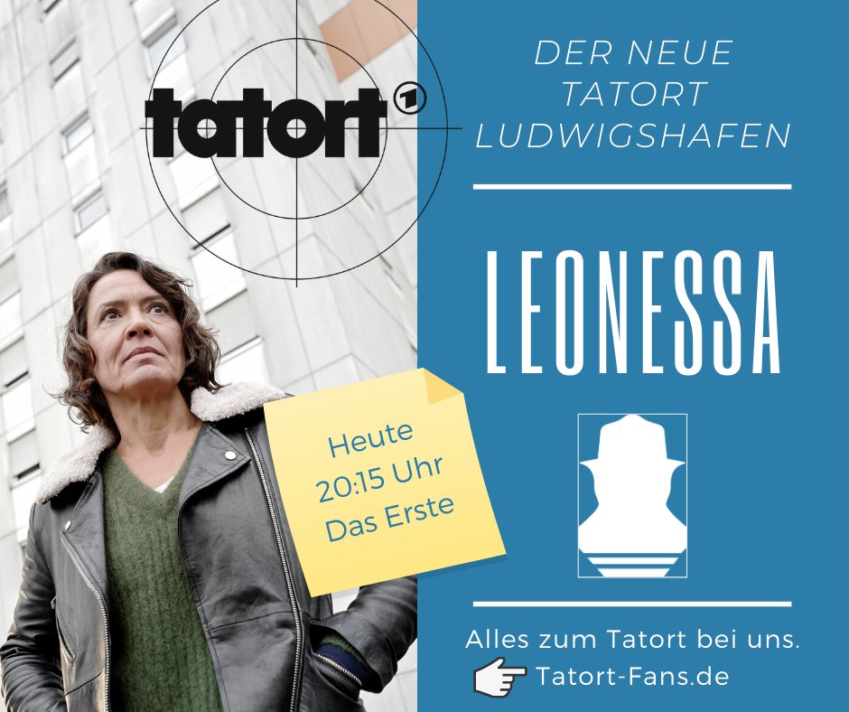 tatort_fans's tweet photo. Es ist Zeit für einen klassischen #Tatort, oder was meint ihr? Lena #Odenthal übernimmt den neuen Fall "Leonessa" im sozialen Brennpunkt von #Ludwigshafen. Ihre Kollegin Stern hilft. Ab 20:15 Uhr in #DasErste ... MEHR wissen? 🤔 Kein Problem! Klick 🌐 https://t.co/QOLBgm70LL https://t.co/86WB6AmVXi