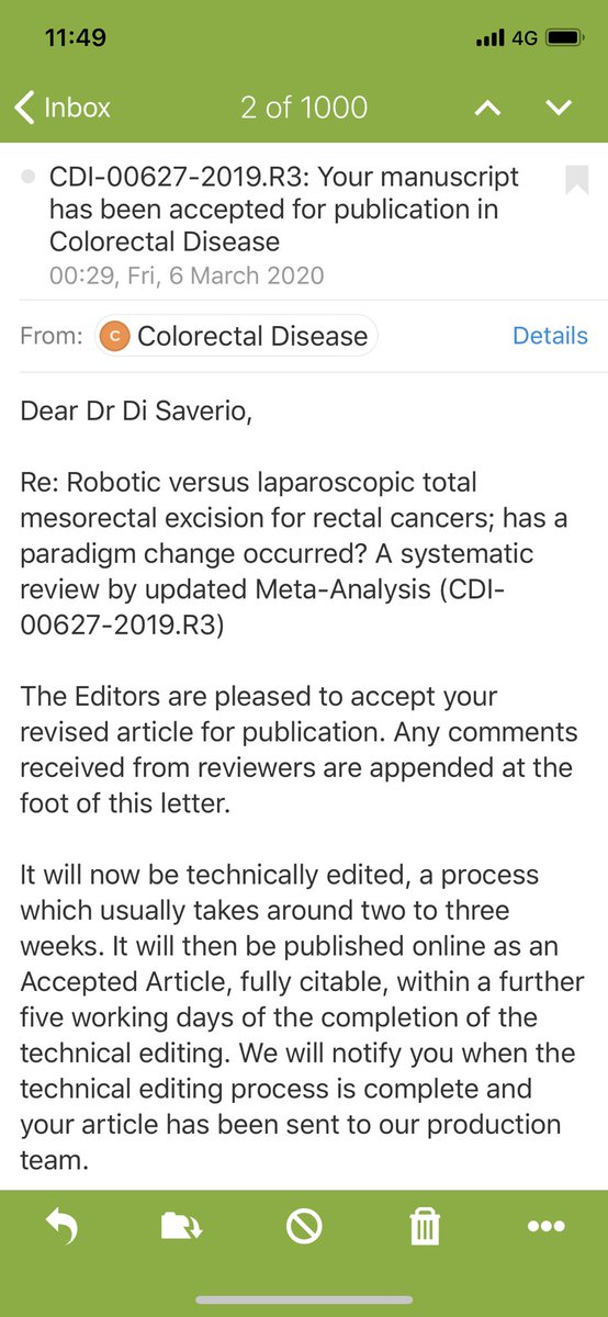 Salomone Di Saverio MD PhD FACS FRCS (Eng) (@salo75) on Twitter photo Robotic vs lap TME for rectal cancer. Coming soon on <a href="/ColorectalDis/">Colorectal Disease</a>  #robotic #cancer #colorectalcancer #colorectalsurgery #rectalcancer Robotic vs lap TME for rectal cancer. Coming soon on <a href="/ColorectalDis/">Colorectal Disease</a>  #robotic #cancer #colorectalcancer #colorectalsurgery #rectalcancer